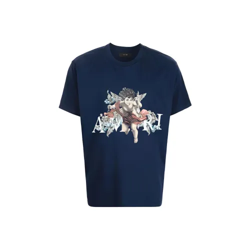 AMIRI Мужские синие футболки