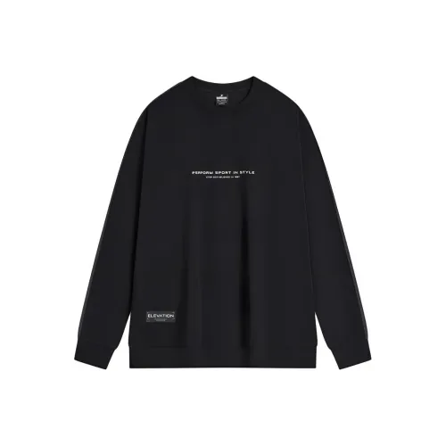 XTEP Толстовка Унисекс Глубокий Черный Консервированный Серый