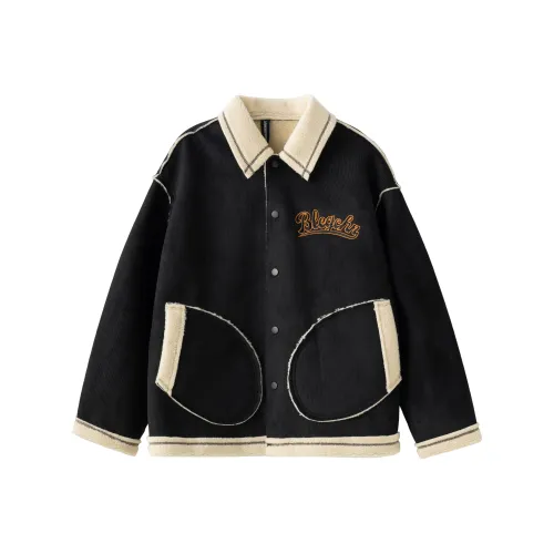 FEICHAI Свободный крой Пилот Куртка Унисекс Черный