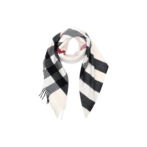 Burberry Кашемир Вязаные Шарфы Белый Унисекс