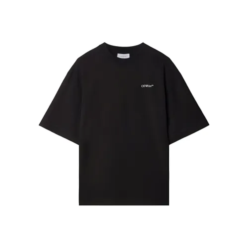 Off Белый Черный Мужские T-рубашки