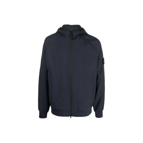 STONE ISLAND Светлая Мягкая Оболочка R Series Мягкая Оболочка Куртки и Пальто Мужской Морской Синий
