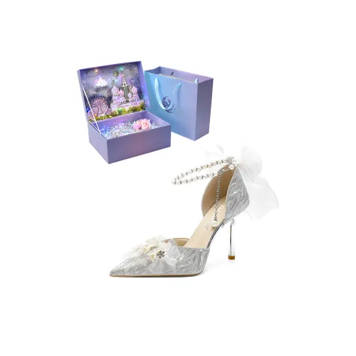 ROBINHOOD Высокие каблуки Женские Серебряные