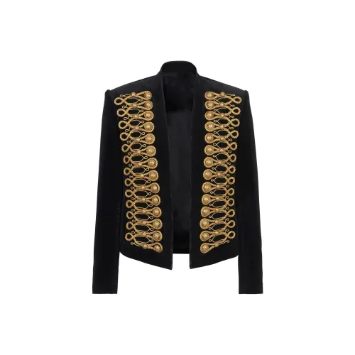 BALMAIN Мужские черные куртки