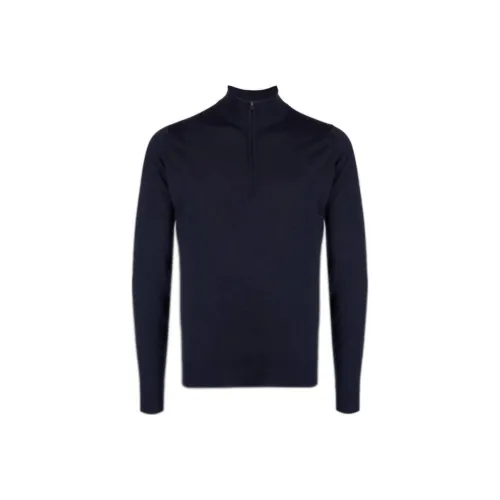 JOHN SMEDLEY Трикотаж Мужской Морской Синий