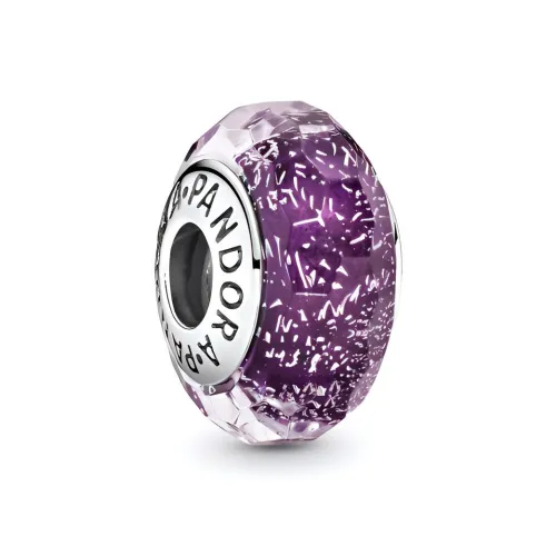 Pandora Sterling Silver 925 пробы Murano стекло Ювелирные аксессуары Фиолетовый/Серебряный Женские