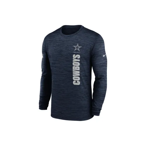 nike x NFL Dri Fit Рукав с оборванным плечом T-рубашка Унисекс Морской синий