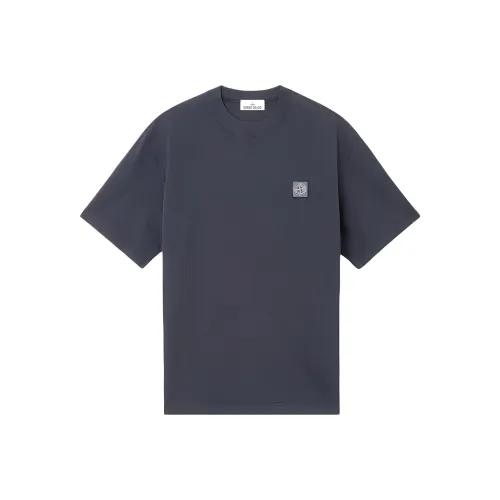 STONE ISLAND SS25 Темно-синяя мужская футболка