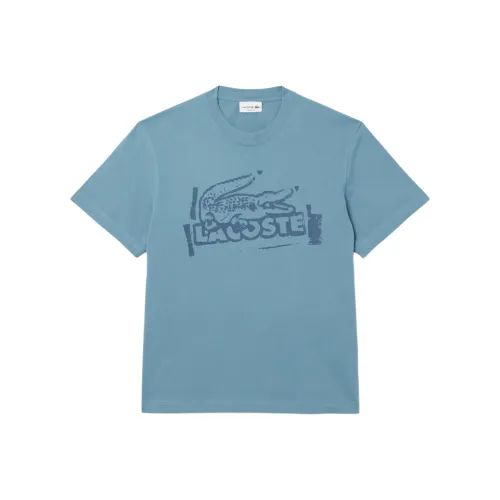 LACOSTE Collaboration SS25 С принтом Хлопок Джерси Рубашка Мужская