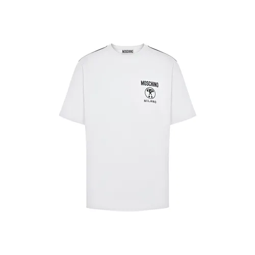 MOSCHINO Белая Мужская T-Рубашка