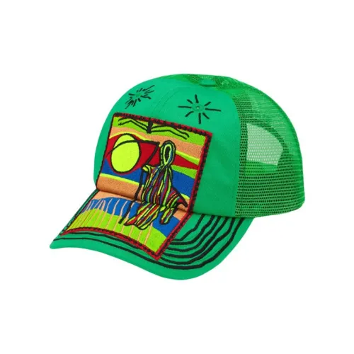 Supreme 100% хлопок Твил Кепки Унисекс Зеленый Черный Серый Белый