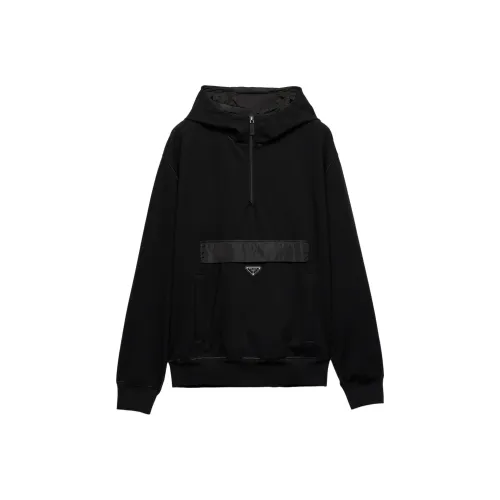 PRADA SS24 Свитшот Мужской Черный