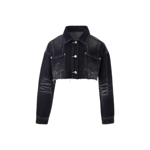 TERRA INCOGNITA Свободный крой Куртка Унисекс Выстиранный Черный