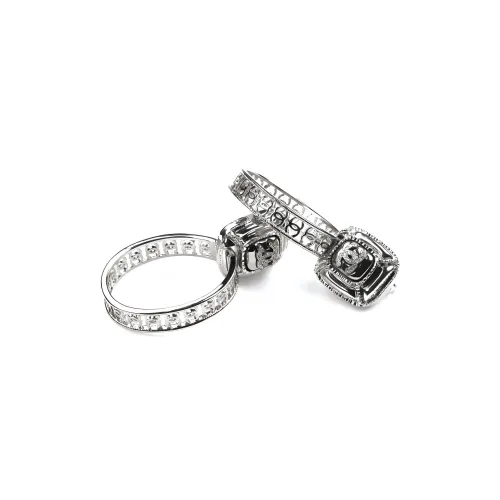 CHANEL Металлические Серьги Серебряные Женские