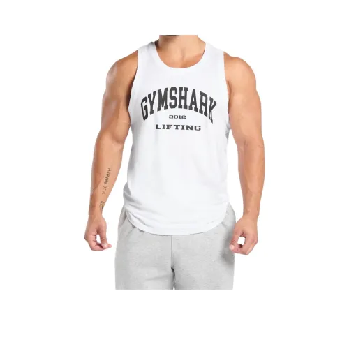 GYMSHARK Белый Мужские Майки