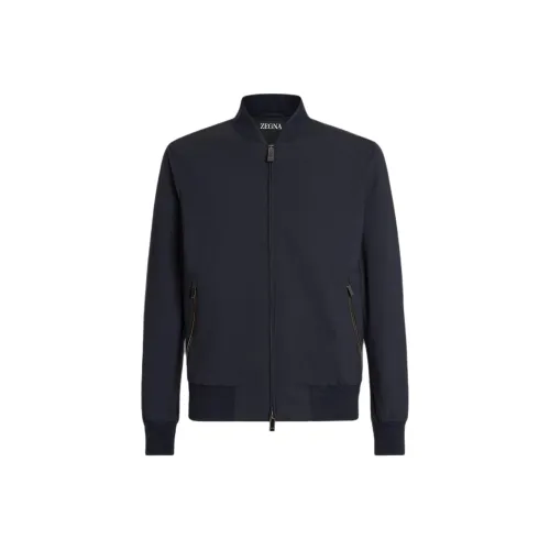 Zzegna Мужские куртки морского синего цвета
