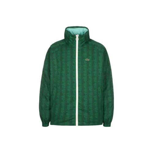Зеленые мужские куртки LACOSTE Collaboration