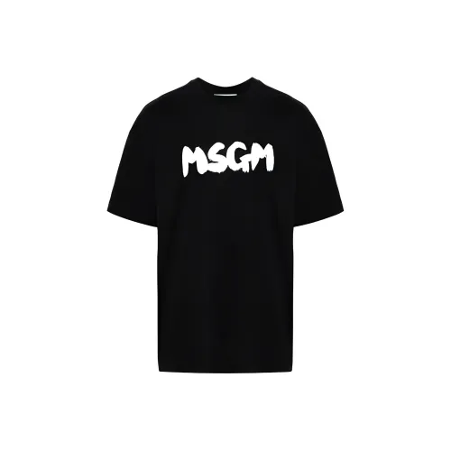 MSGM Черные Мужские T-Рубашки