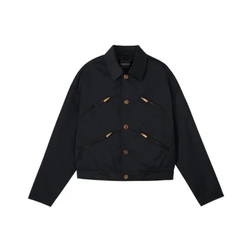 VERSACE SS22 Куртки и Пальто Мужской Черный