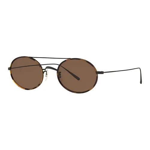 Oliver Peoples Aviator Солнцезащитные очки Мужские Матовый Черный Античное Золото Серебряный Светлое Золото Бронза