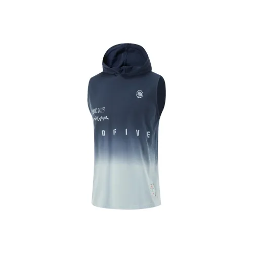 LINING Badfive Майка Мужская Темно-Морской Синий Небесный Синий Градиент