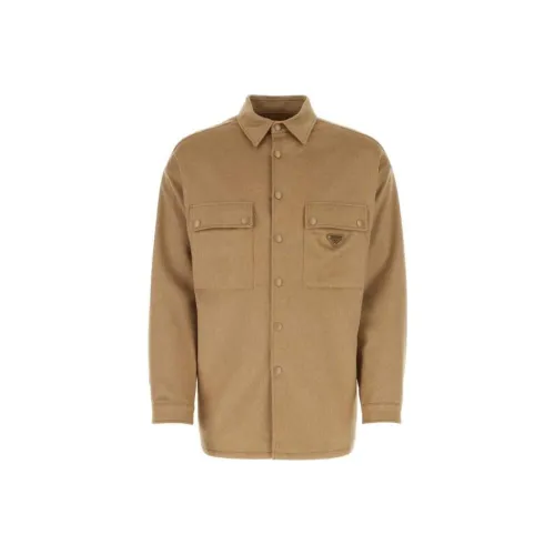 PRADA SS23 Куртки и Пальто Мужской Коричневый