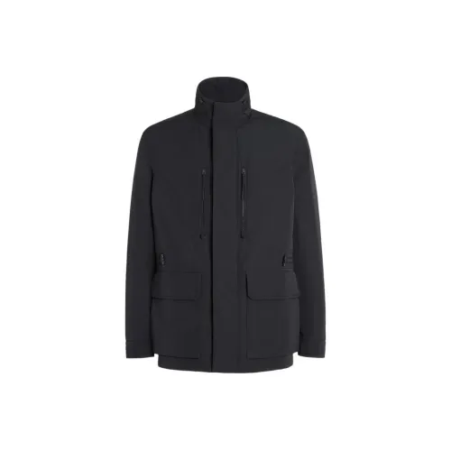 Ermenegildo Zegna Черные Мужские Куртки