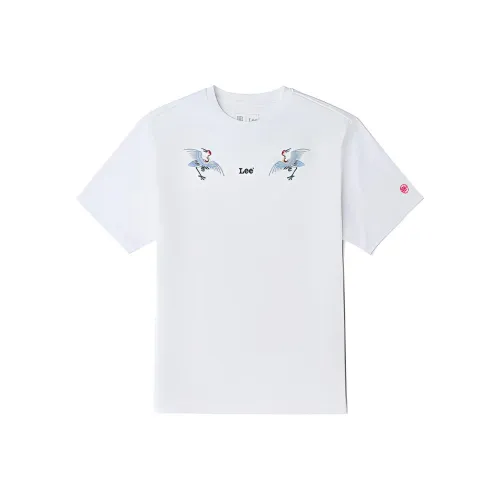 Lee совместный бренд модель Белый Мужская T-рубашка