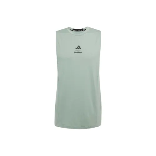Adidas LES MILLS Топ Мужской Зеленый