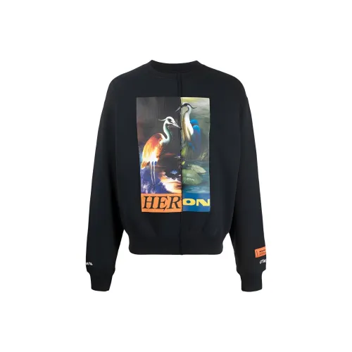 HERON PRESTON Черный Мужской Свитшот