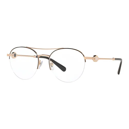 BVLGARI Металл Aviator Оправа для очков Женская Розовое золото