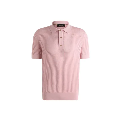 Hugo Boss Темно-розовый Мужской Трикотаж
