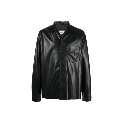 NANUSHKA Мужские черные куртки