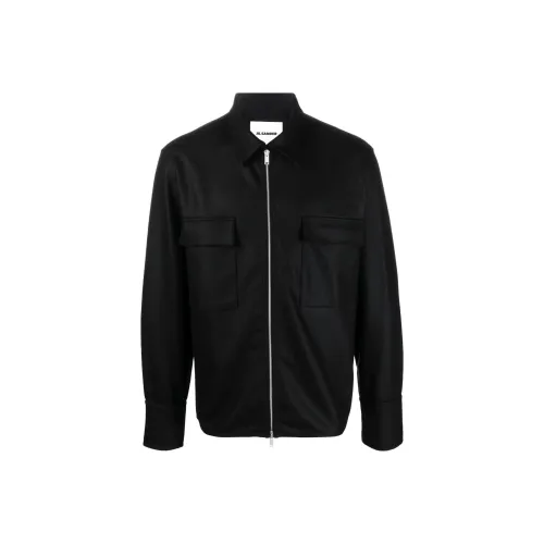 JIL SANDER Мужские черные куртки