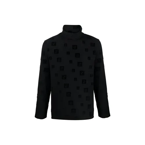 FENDI Мужские черные T-рубашки