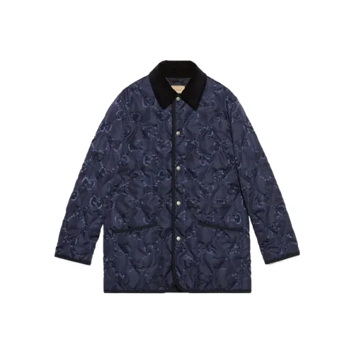 GUCCI SS23 Куртки и Пальто Мужской Морской Синий