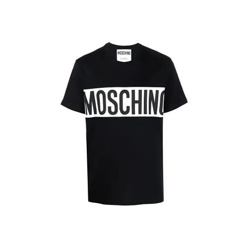 MOSCHINO Мужские черные T-рубашки