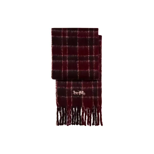 COACH Шерпа Шарфы Унисекс Красный