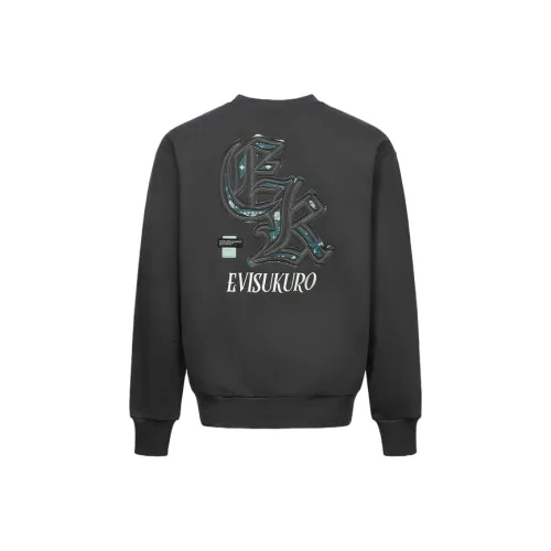 EVISU Толстовка Мужская Угольный Серый