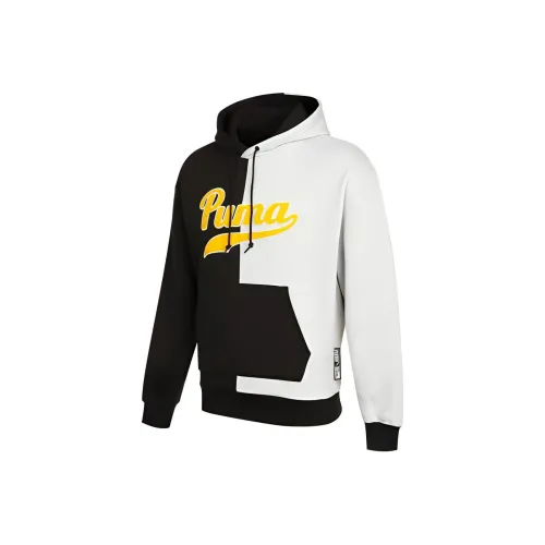 PUMA Свитшот Мужской Черный Белый