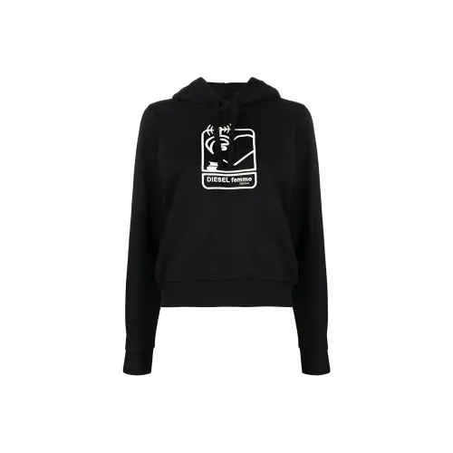 DIESEL Черный Унисекс Свитшоты