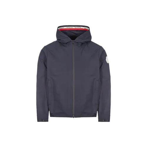 MONCLER Темно-синие мужские куртки