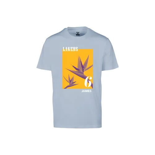 NBA Lakers Team James T-Shirt Мужская Пыльно-синяя