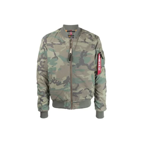 Alpha Industries FW22 Умеренный Куртка Мужской Зеленый