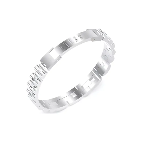 GUESS Браслеты из нержавеющей стали мужской серебряный