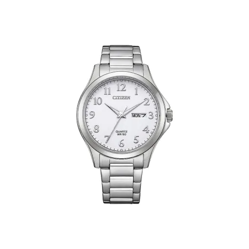 CITIZEN Public Name Collection Кварцевый механизм нержавеющая сталь ремешок часы 41,5 мм унисекс белый циферблат