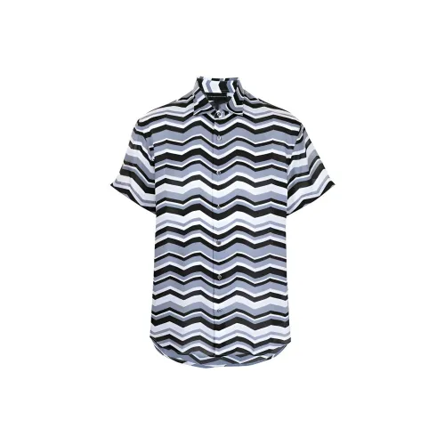 EMPORIO ARMANI Синие Мужские Рубашки