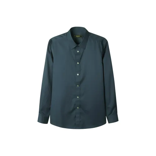 YOUNGOR Темно-зеленые мужские рубашки