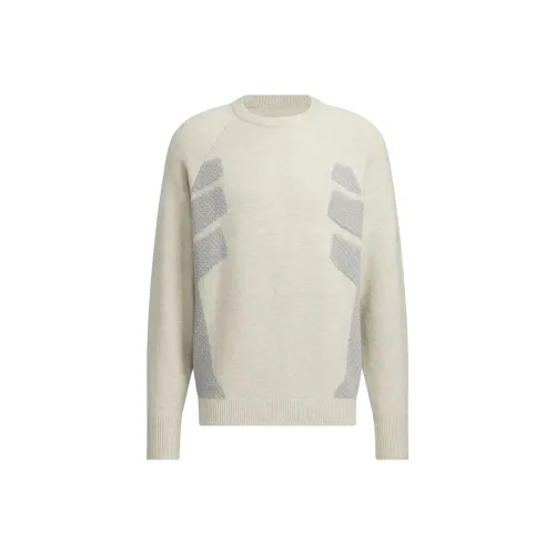 Adidas FW24 Трикотаж Мужской Светлый Кунжутный Земляной Серый