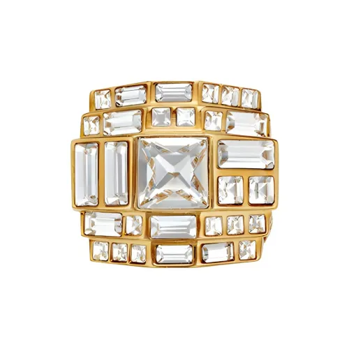 VERSACE Кристалл Металл Кольца Женские Золото